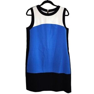 Kate Spade Sleeveless Maysie Shift Dress Size 6 Vibrant Blue Preppy Minimal